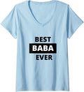 Womens Baba Hediyelik Babalar Gunu Hediyesi T Shirt V Neck T Shirt Clean Design 2