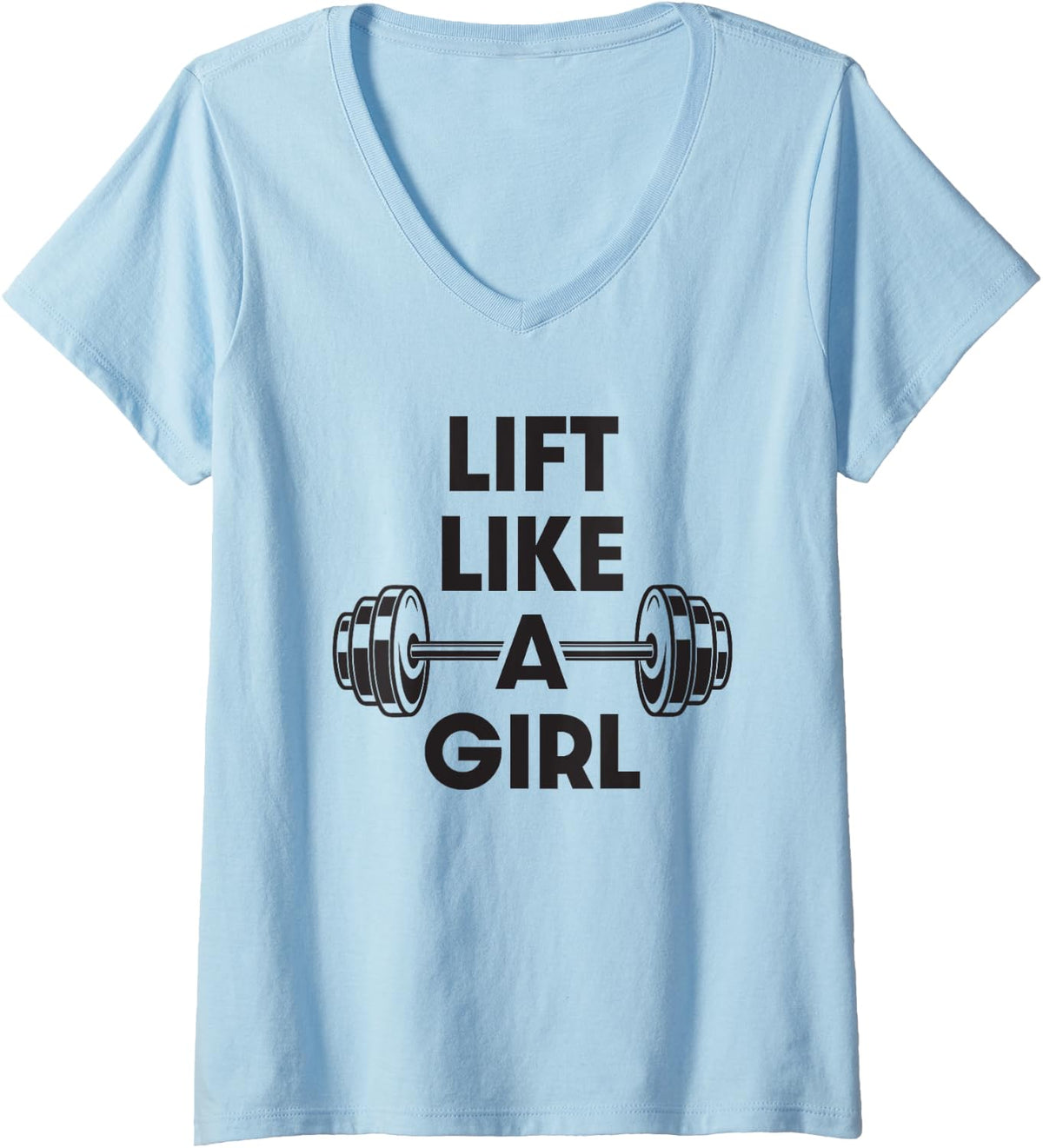 Womens Lift Like A Girl V Neck Apparel Everyday Wear 2