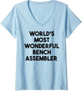 Womens World S Most Wonderful Bench Assembler V Neck Apparel US Trend