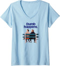 Womens Dumb Dumber Lloyd And On Bench Happens V Neck Apparel Minimal Style