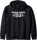 I Bench Press 135 Lb Club Zip Hoodie Hoodie Minimal Style