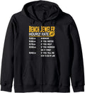 Bench Jeweler Hourly Rate Funny Jewellery Zip Hoodie Hoodie US Trend
