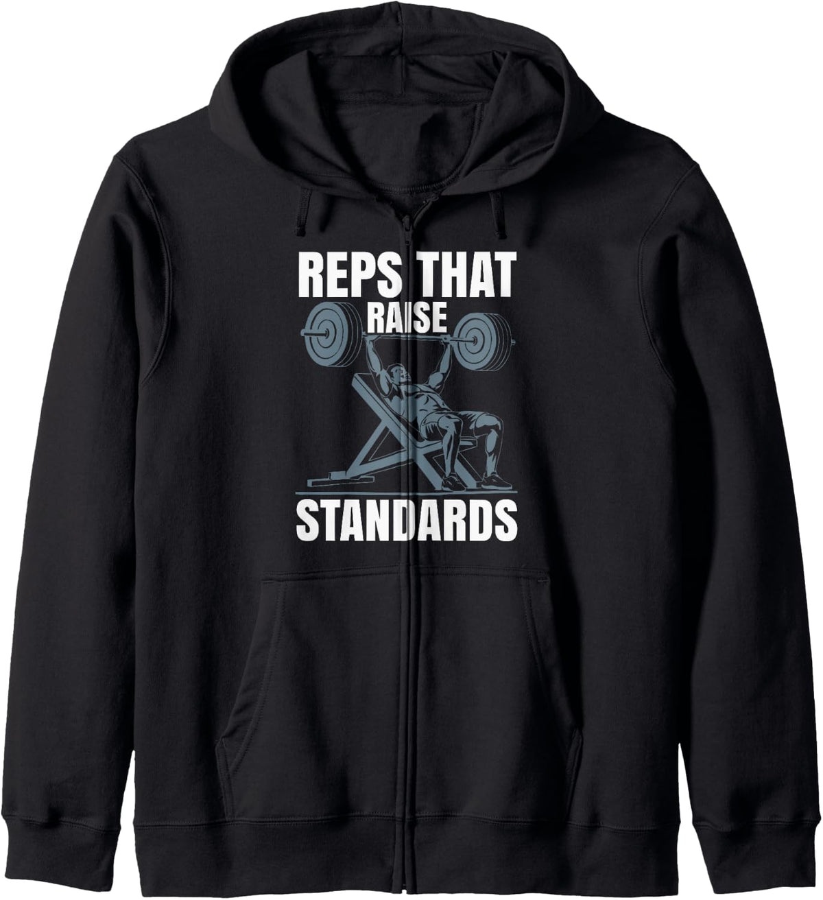Incline Bench Press Bodybuilding Fitness Workout Gym Zip Hoodie Hoodie Gift Ready 4