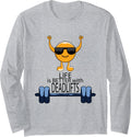 Life With Deadlifts Gym Quote Powerlifter Workout Long Sleeve Apparel Clean Design