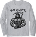 Gym Reaper Personal Trainer Workout Fitness Training Long Sleeve Apparel Clean Design