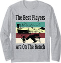 The Best Players Are On Bench Retro Pianist Piano Player Long Sleeve Apparel Clean Design 4