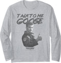 Top Gun Talk To Me Goose Thumbs Up Long Sleeve Apparel Clean Design