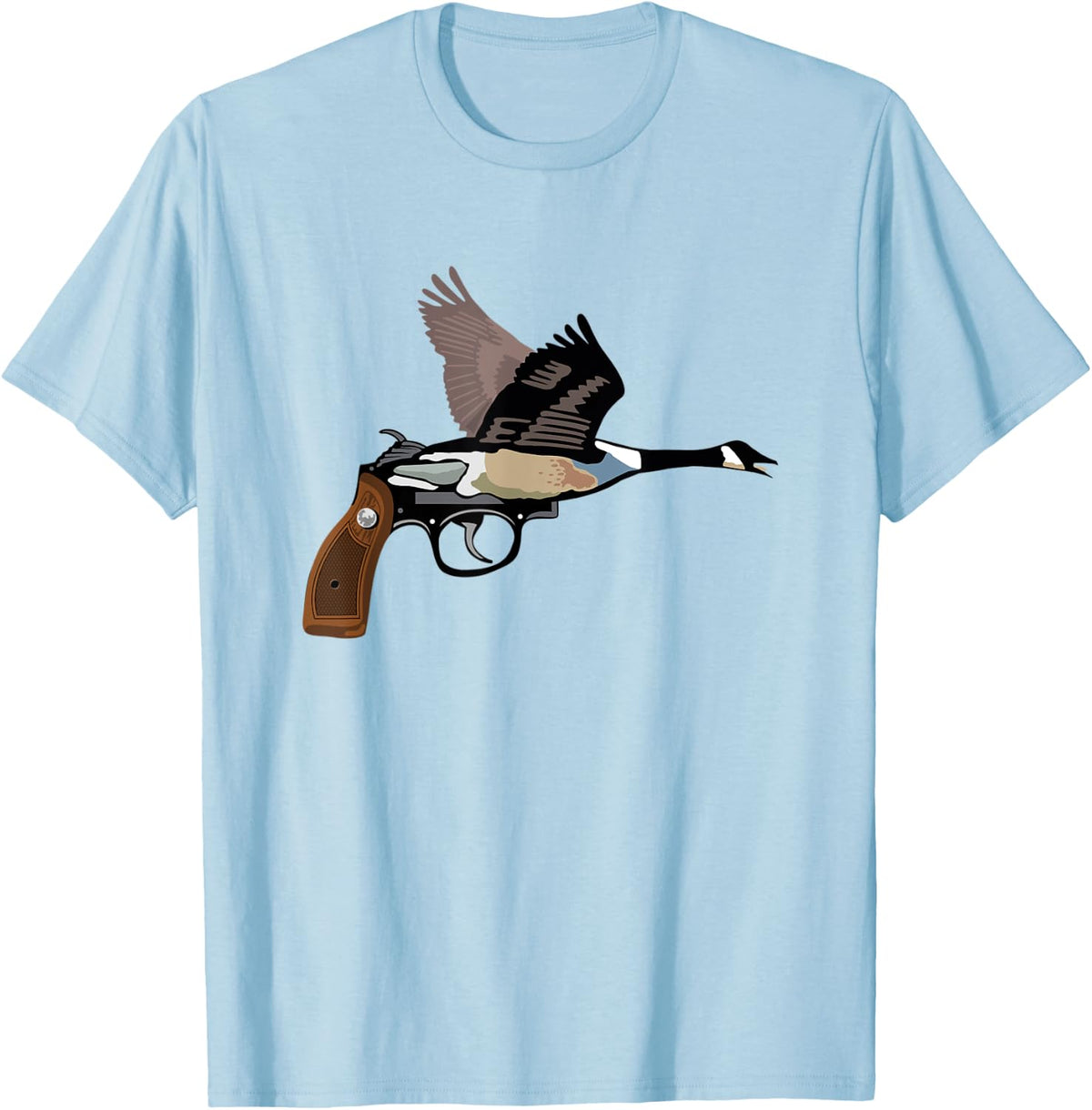 Goose Shape Gun Apparel Clean Design