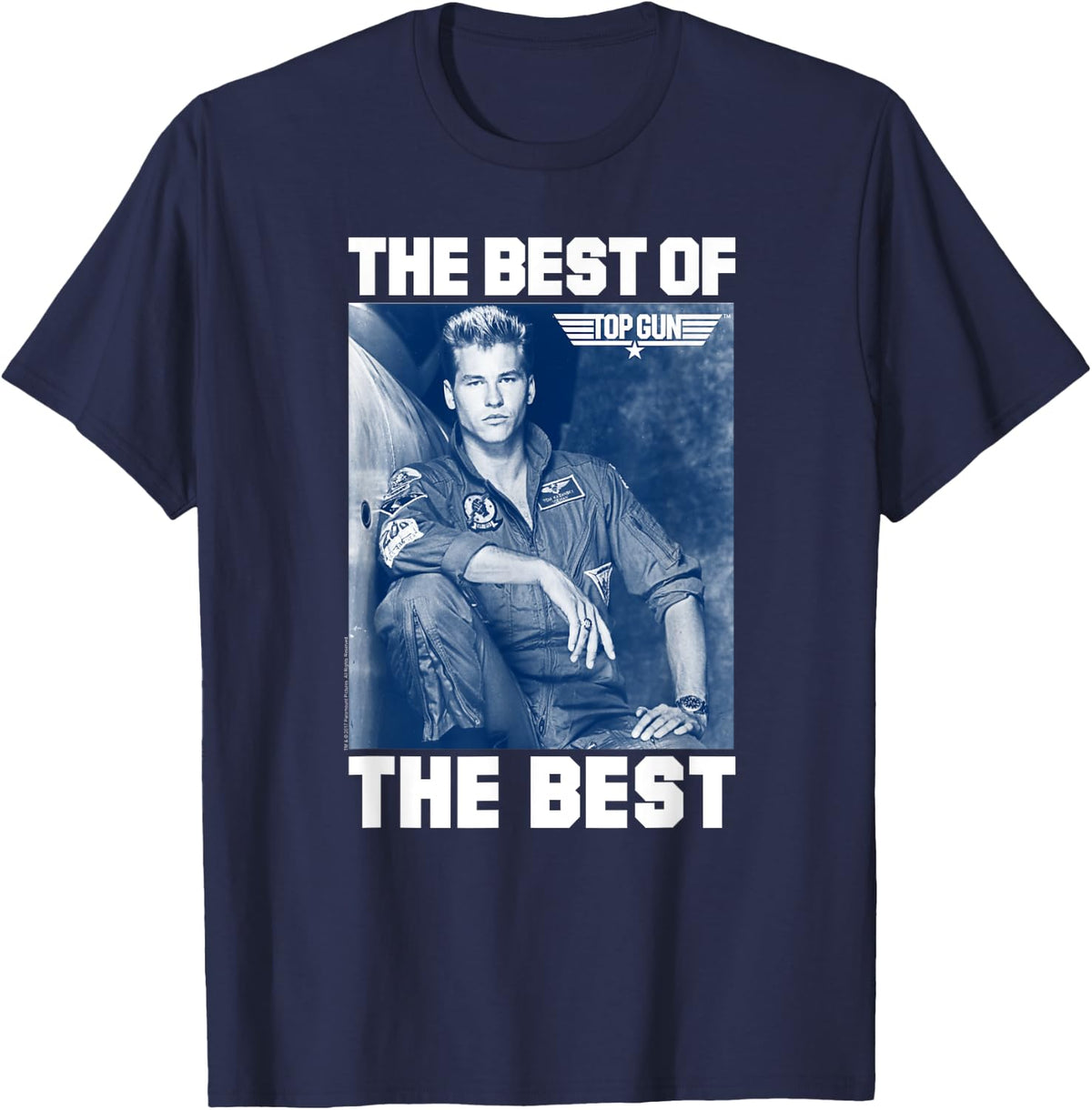 Top Gun The Best Of Iceman Blue Photo Action Movie Apparel Minimal Style