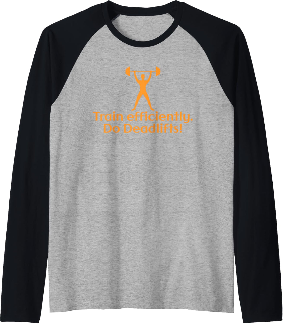 Gym Workout Squat Benchpress Deadlift Raglan Baseball Tee T Shirt Minimal Style