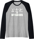 Funny Lifting Basics Deadlift Bench Press Squat A Strongman Raglan Baseball Tee T Shirt Everyday Wear