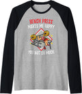 Bench Press Makes Me Happy You Not So Much Raglan Baseball Tee T Shirt Everyday Wear