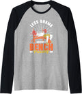 Less Drama More Bench Pressing Benchpressing Benchpress Raglan Baseball Tee T Shirt Everyday Wear