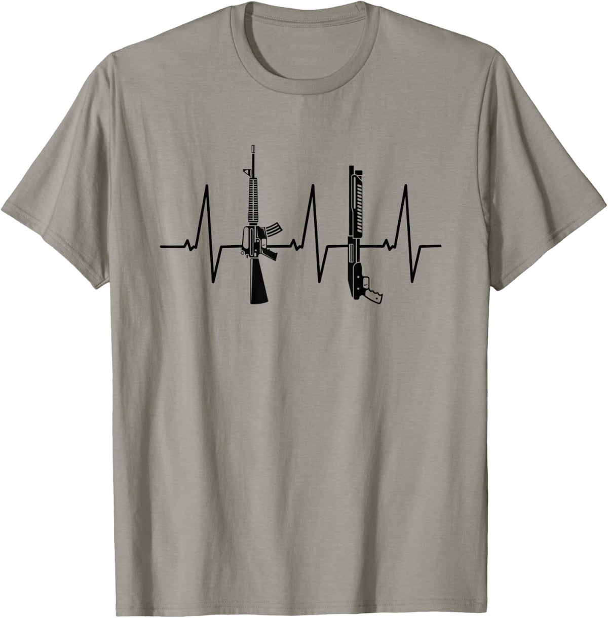 Heartbeat Gun Pulse Ecg Funny Lover Gift Apparel Everyday Wear