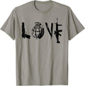 Love Martial Arts Weapons Gun Military Hand Grenade Apparel Gift Ready
