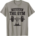 I D Rather Be At The Gym Apparel Clean Design