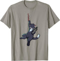 Meow Peow Funny Cats Meme Kitten Cat With A Gun T Shirt For Men Women T Shirt Everyday Wear