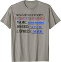 This Is My Gun Permit Apparel Clean Design