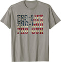 Pro Life God Gun American Tee Shirt T Shirt Clean Design