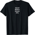 Squat Bench Deads Apparel Minimal Style