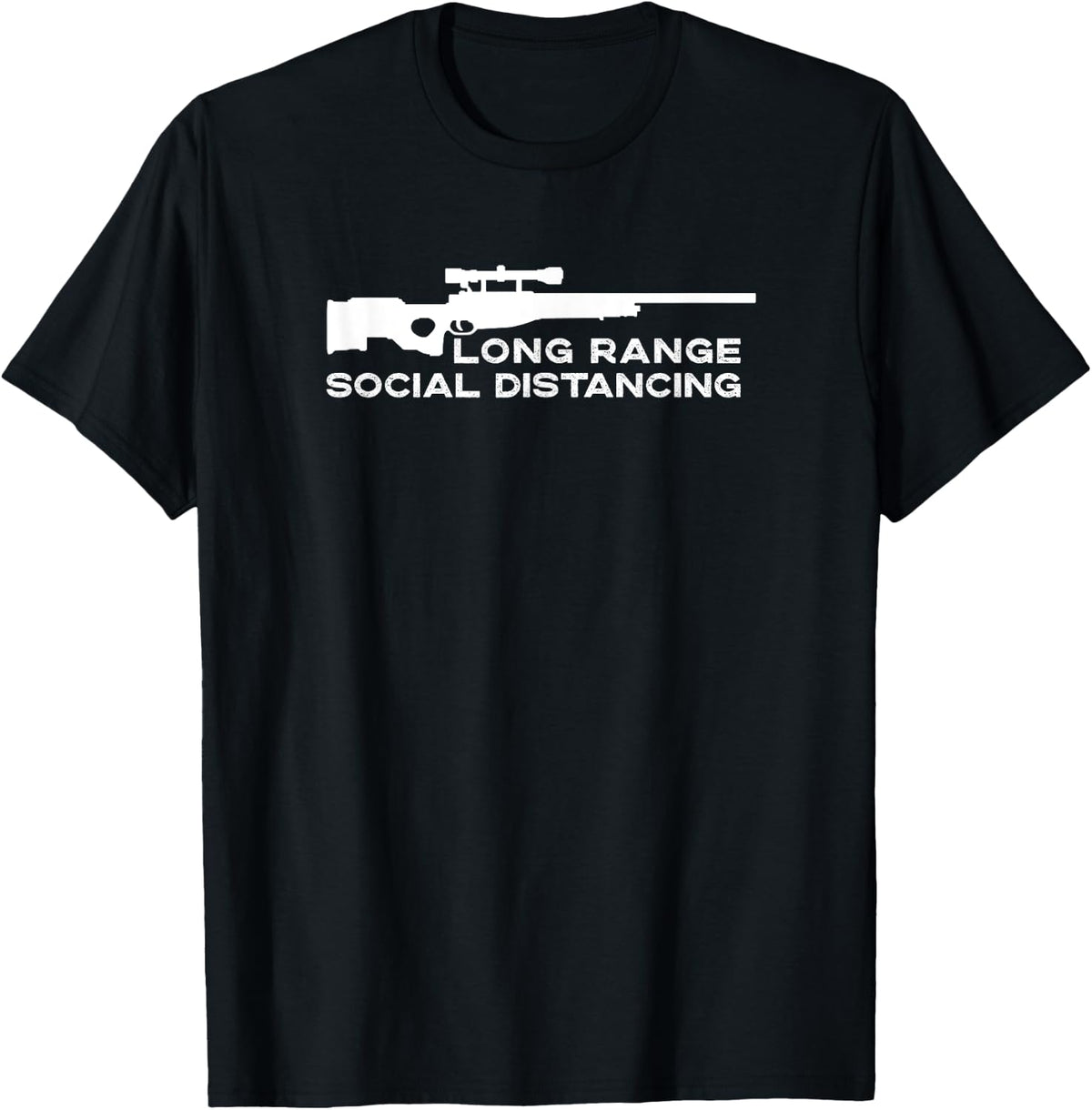 2a 2nd Amendment Long Range Social Distancing Pro Gun Apparel Minimal Style