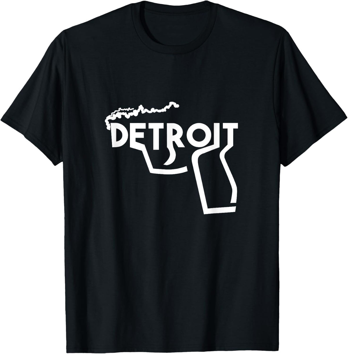 Detroit Smoking Gun Michigan Tshirt T Shirt Premium Print 2