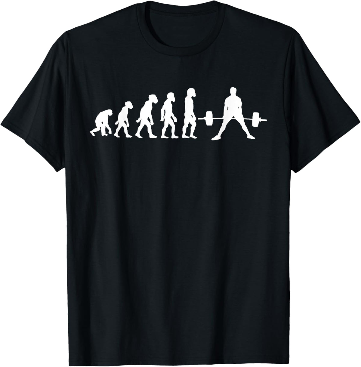 Funny Human Powerlifting Evolution Weightlifter Bench Press Apparel Minimal Style