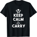 Keep Calm And Carry With Skull Guns Apparel Clean Design