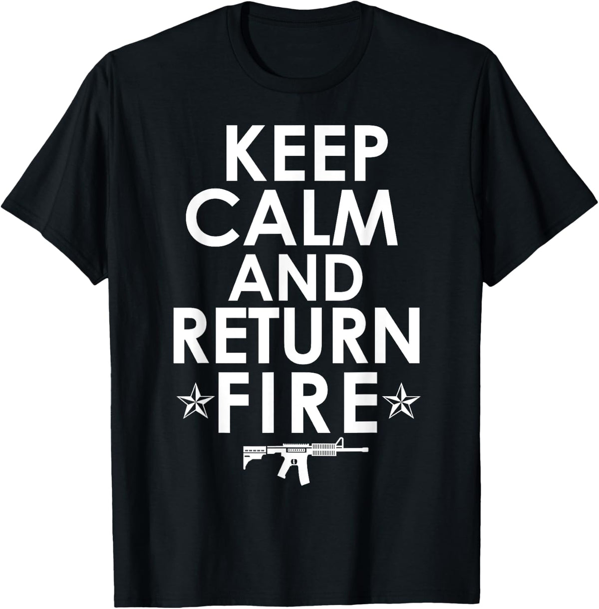 Keep Calm And Return Fire Gun Rights Pro 2nd Amendment Apparel Gift Ready