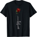Make Peace Not War Gun With Rose Apparel Everyday Wear