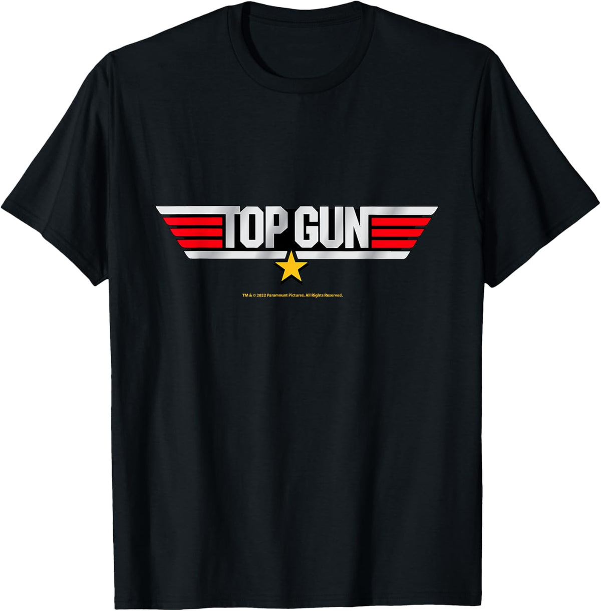 Top Gun Gold Star Apparel Clean Design