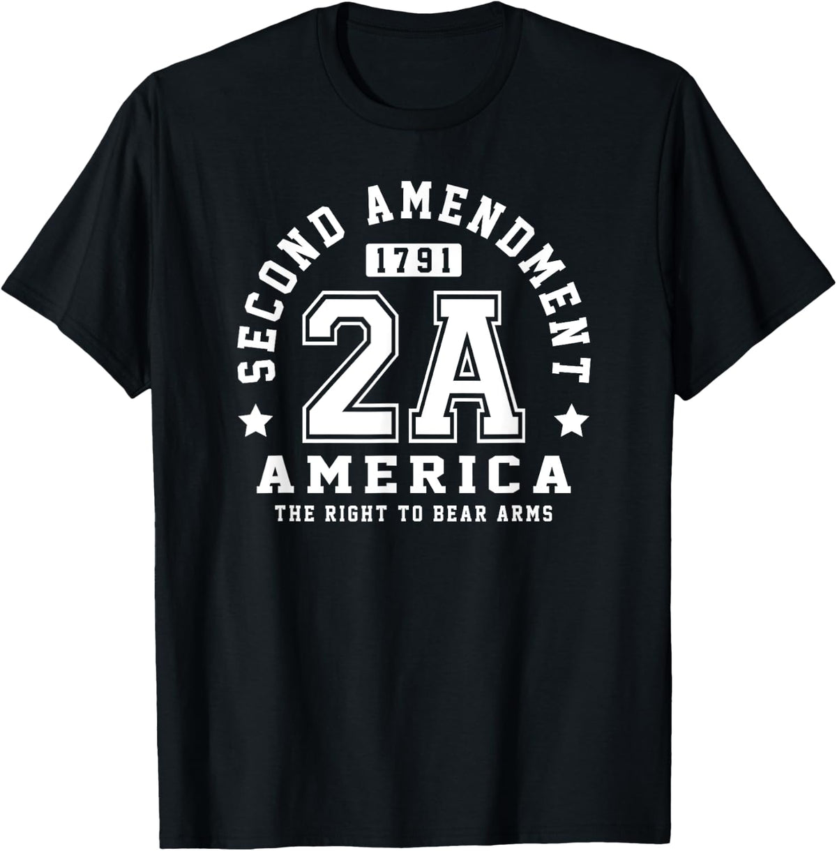 Second Amendment College Athletic Style Funny Pro Guns Apparel Gift Ready