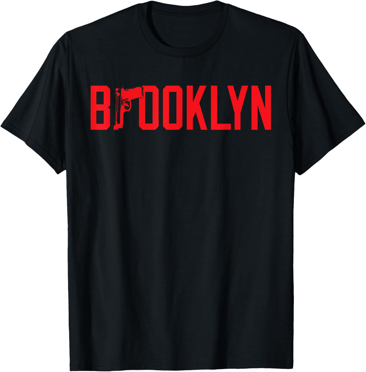 Mens Calidesign Men S Brooklyn Gun T Shirt Ny New York Rap Bronx T Shirt Everyday Wear