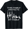 This Family Protects My Gun Lover Apparel Premium Print