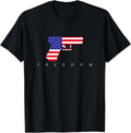 Pistol American Flag Tactical Gift Responsible Gun Owners T Shirt For Women Men T Shirt Minimal Style