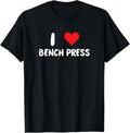 I Love Bench Press Heart Gym Workout Weight Lifting Apparel Everyday Wear