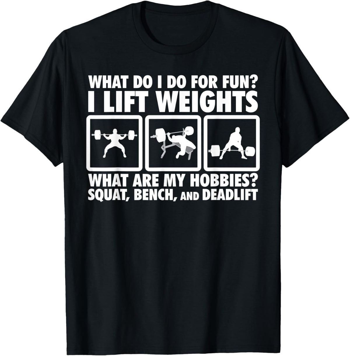 Squat Bench And Deadlift Gym Apparel Gift Ready