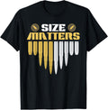 Second Amendment Size Matter Firearm Bullets Gun Ammo Apparel Minimal Style