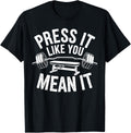 Bench Press Exercise Bodybuilding Fitness Workout Gym Apparel Everyday Wear
