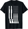 American Flag 4th July Patriotic Graphic Guns Fathers Day T Shirt For Women Men T Shirt Gift Ready