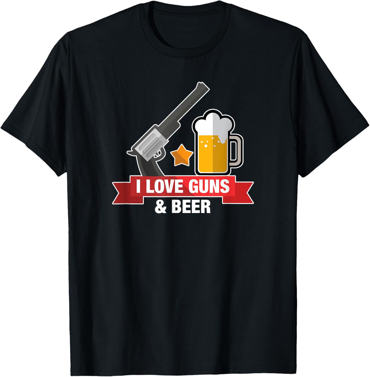 I Love Guns Beer Apparel Gift Ready