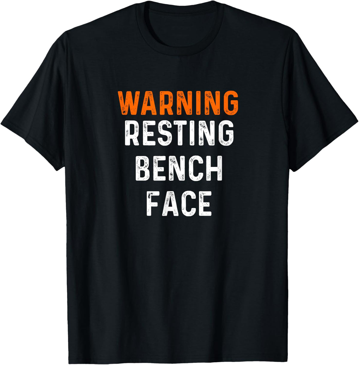 Warning Resting Bench Face Weight Lifting Press Apparel Everyday Wear
