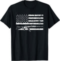 Gun With The American Flag Design For A Owner Apparel Premium Print