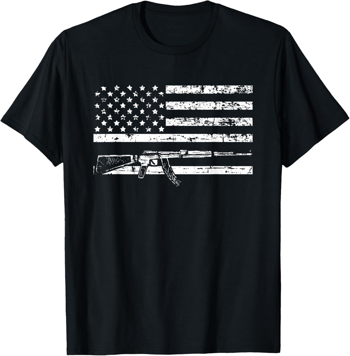 Gun With The American Flag Design For A Owner Apparel Premium Print