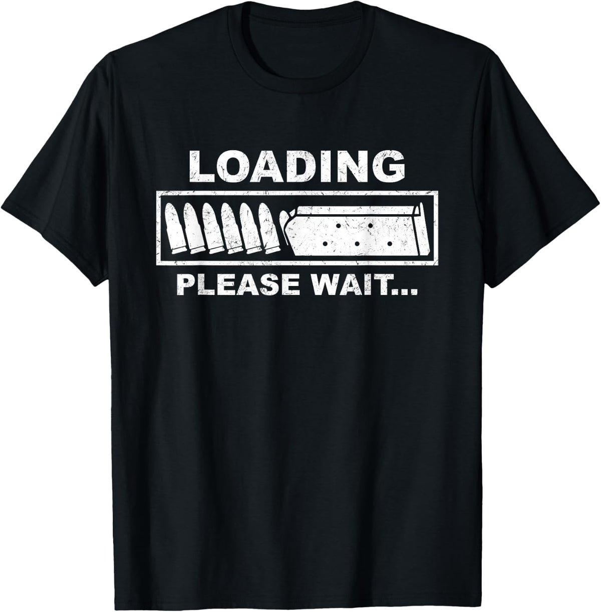 Ammo Loading Please Wait Bullet Gun Lover Weapons Apparel Clean Design 2