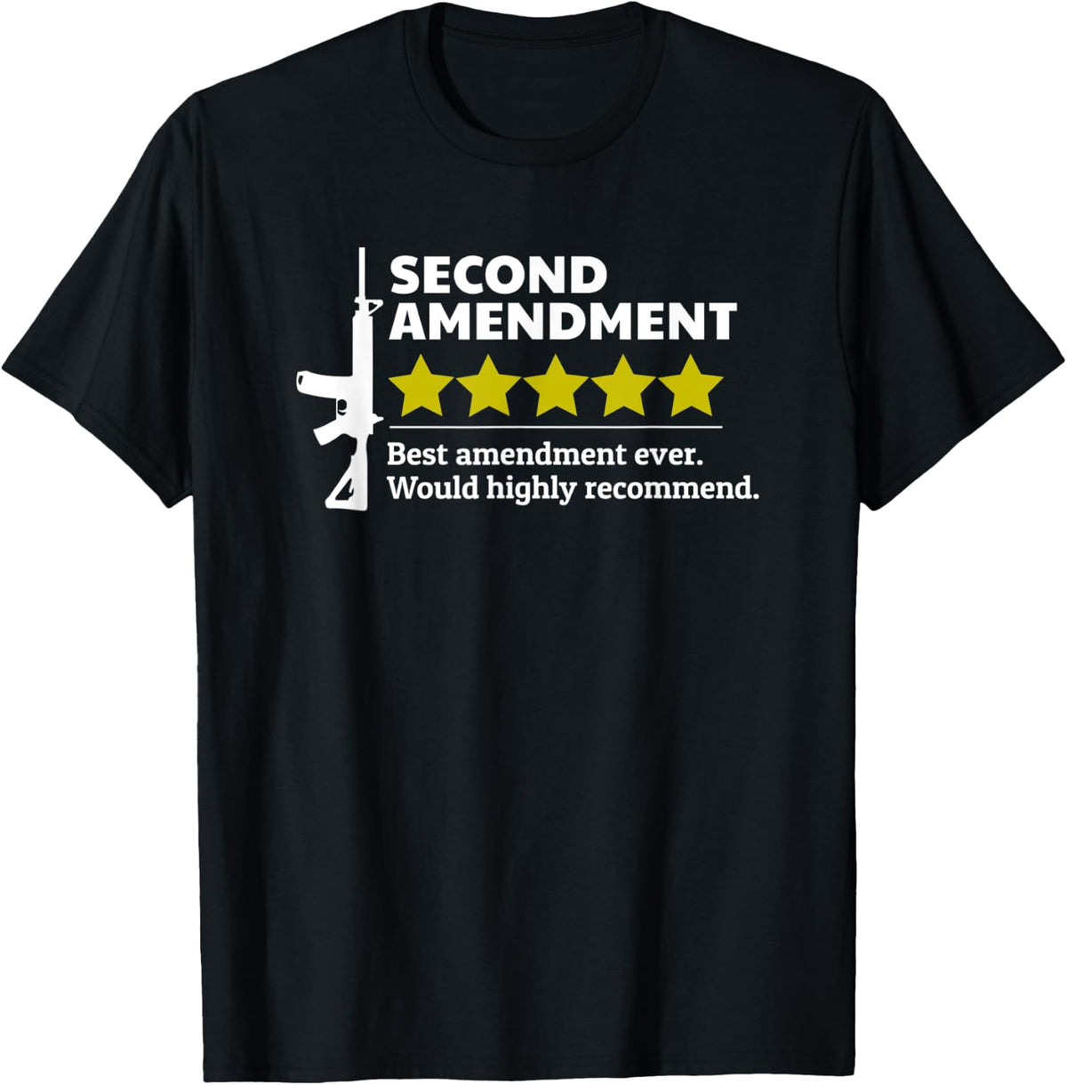 2a 2nd Amendment Highly Recommend Pro Gun Owner Gift Apparel Clean Design 2