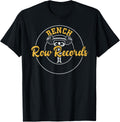 Bodybuilding Bench Row Records Gym Sayings Apparel Minimal Style