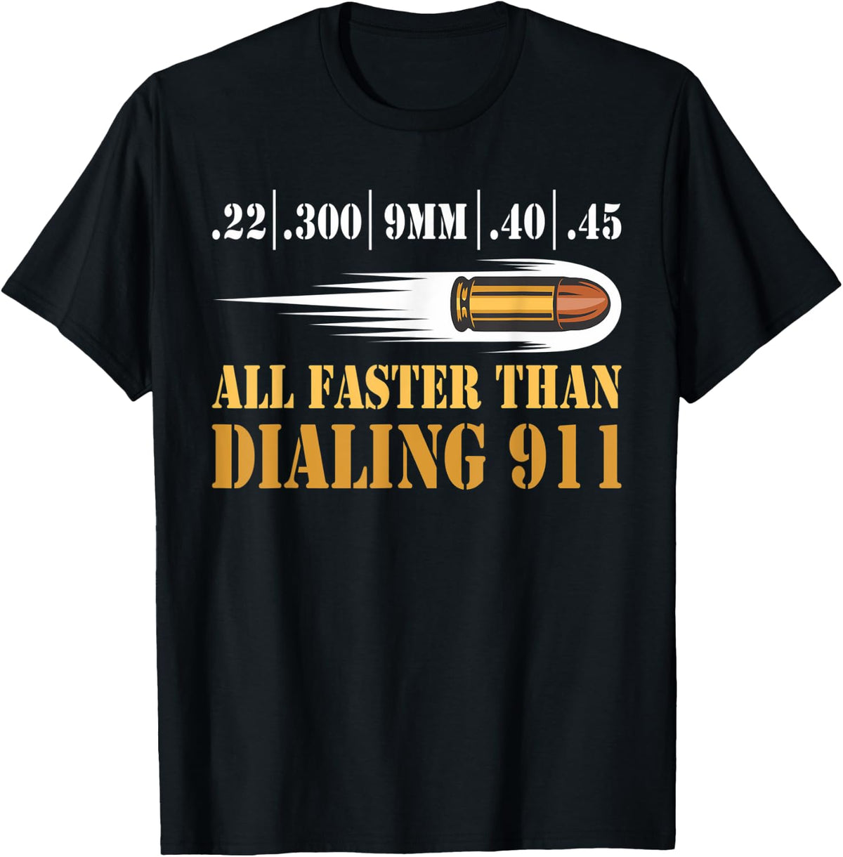 All Faster Than Dialing 911 Guns Lover Apparel Premium Print