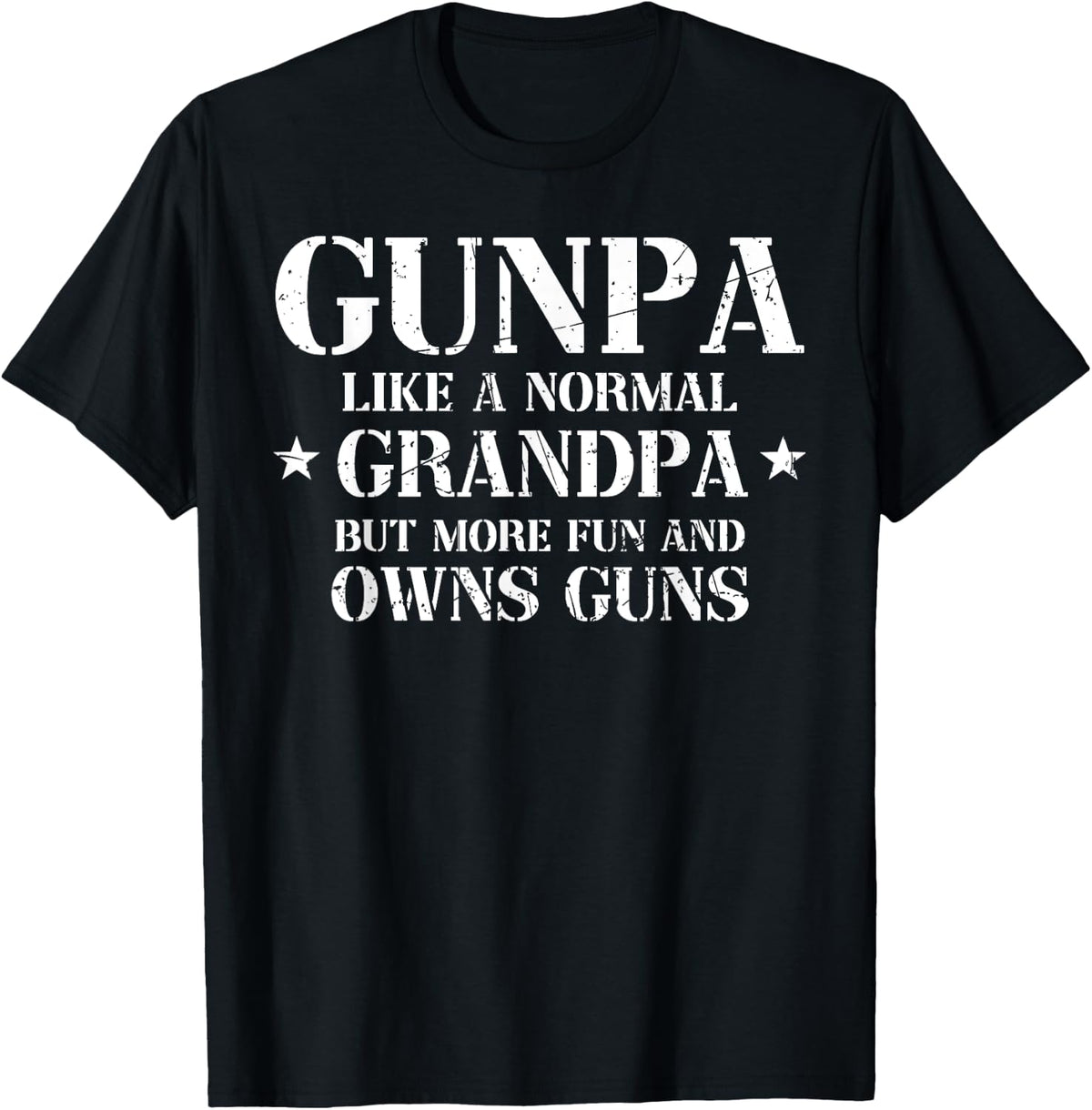 Gunpa Like A Normal Grandpa But More Fun Owns Guns Vintage Apparel Clean Design