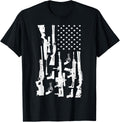 Hunting Guns Usa Flag T Shirt For Deer Elk Hunters Women Men T Shirt Minimal Style